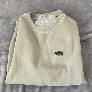 Brandy Melville oversized green crewneck size S
